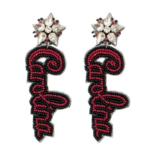 Carolina Rhinestone Beaded Earrings