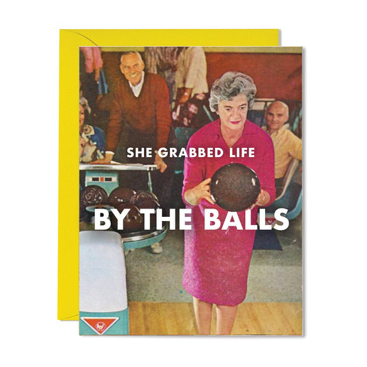 Grab Life by the Balls Card