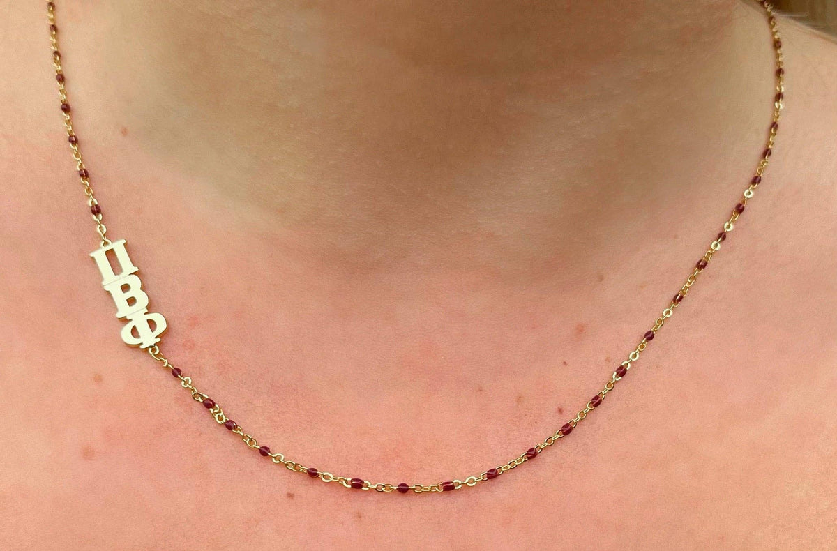Pi Phi Side Necklace