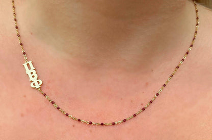 Pi Phi Side Necklace