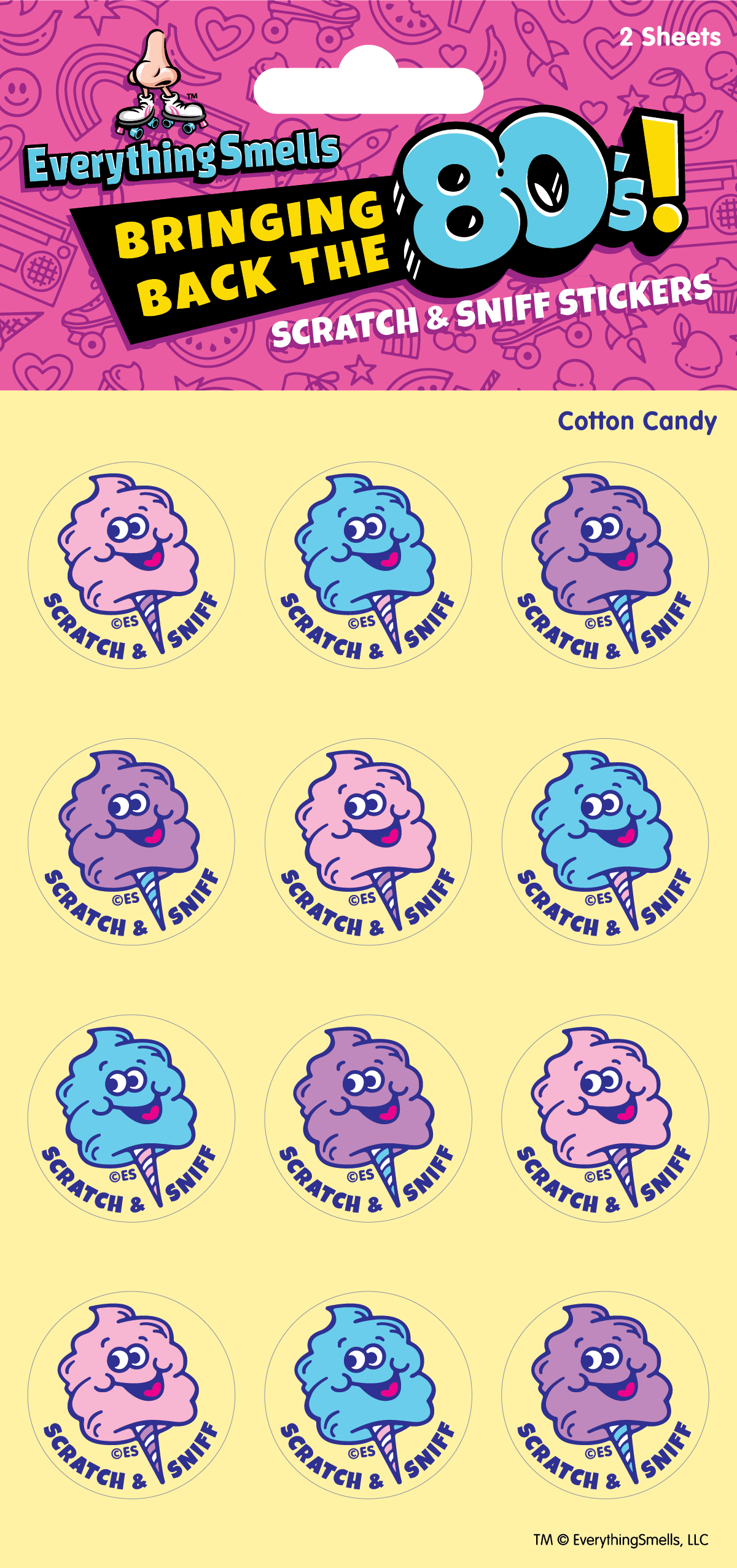 Cotton Candy Scratch & Sniff Sticker