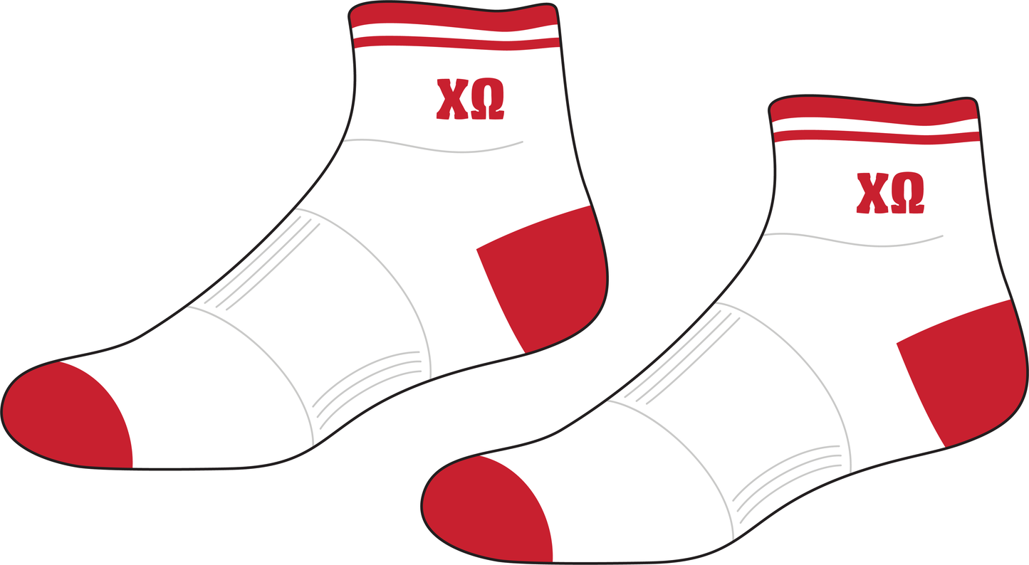 XO Quarter Socks