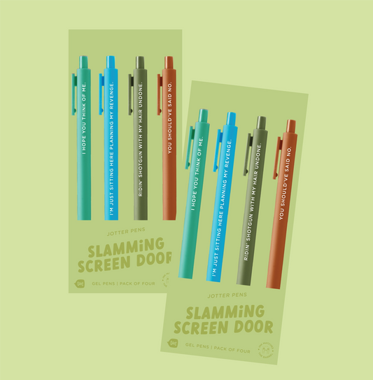 Slamming Screen Door Jotter 4-pack