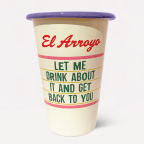 Enamel Marquee Cup - Drink About it