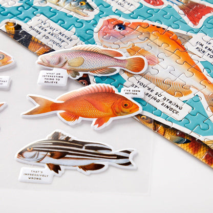 Brass Monkey Judgy Fish 1000 Piece Puzzle