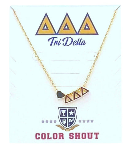 Heart Necklace - Tri Delta