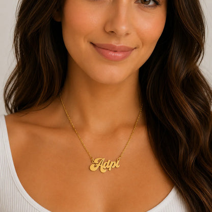 ADPi Retro Gold Necklace