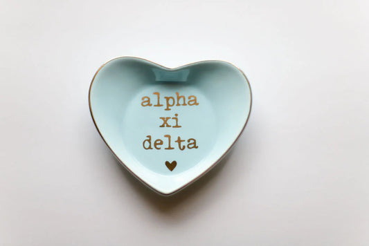 Heart Ring Dish - Alpha Xi Delta