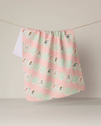 Tile Parade Tea Towel - Mahjong