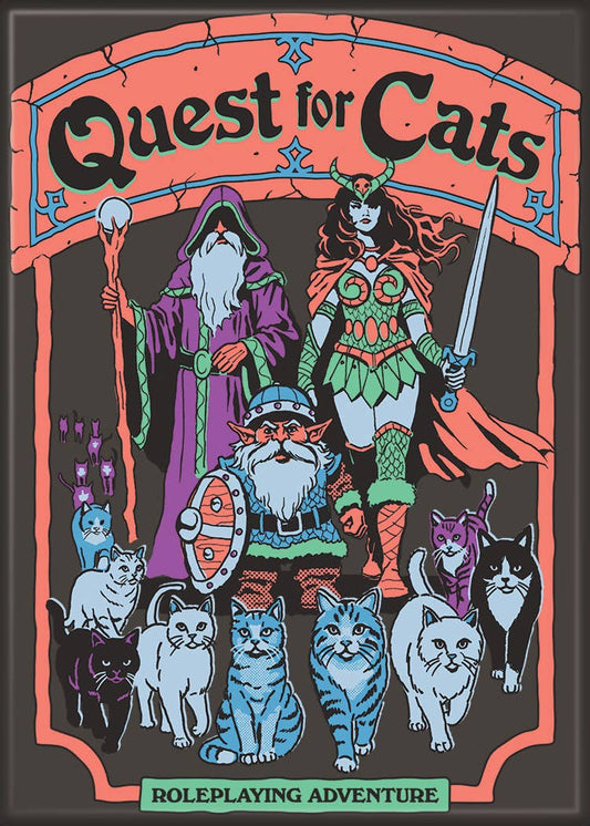 Steven Rhodes Quest For Cats Magnet
