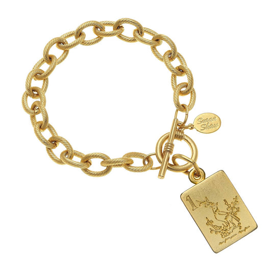 Bird Bam Mahjong Tile Bracelet