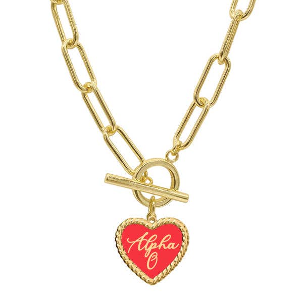 XO Heart Charm Necklace