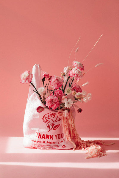 Thank You Tote // Rose on Pink // Lauren DiCioccio