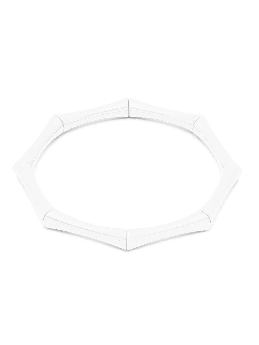 Enamel Bamboo Bracelet - Emerald