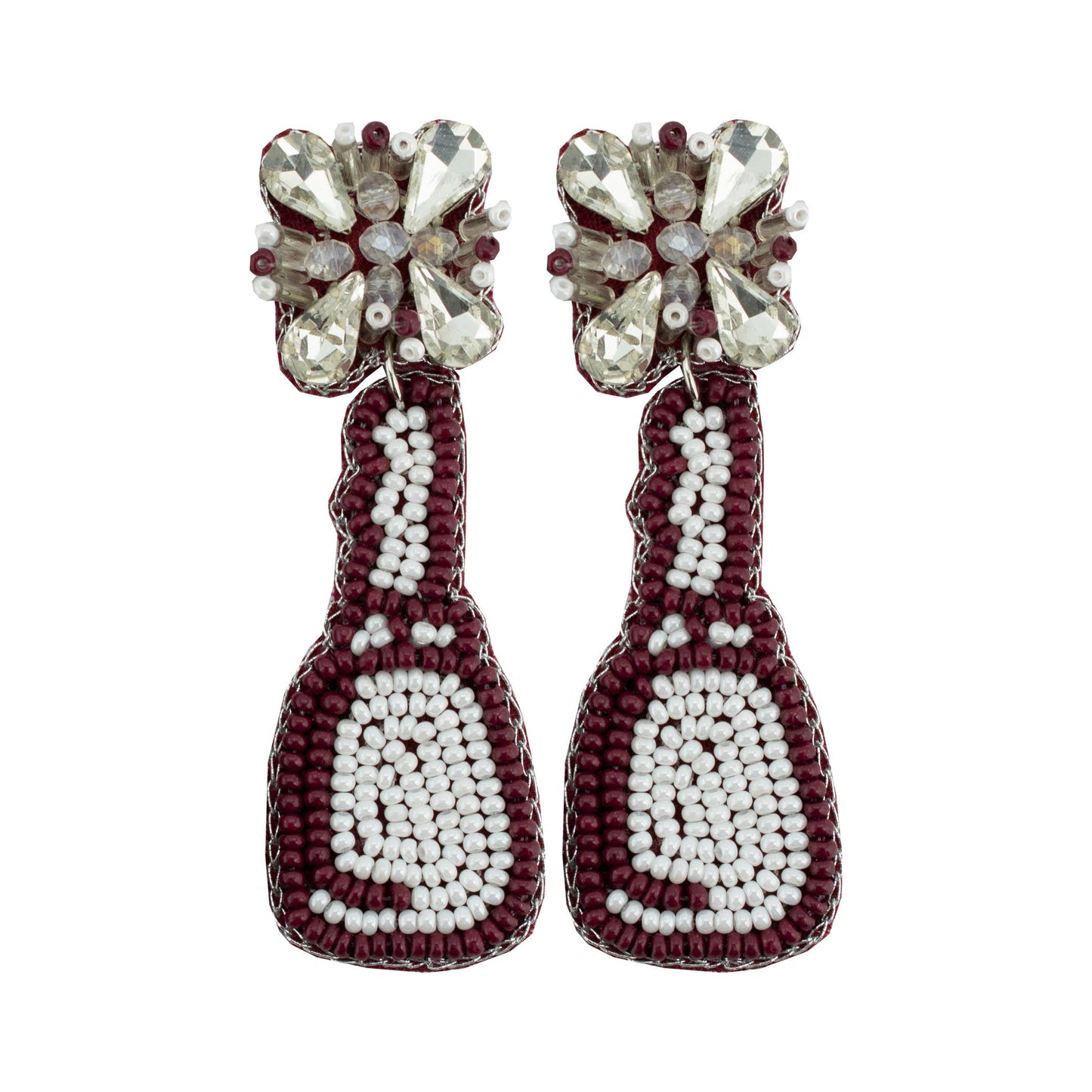 Carolina Rhinestone Beaded Earrings