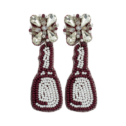 Carolina Rhinestone Beaded Earrings