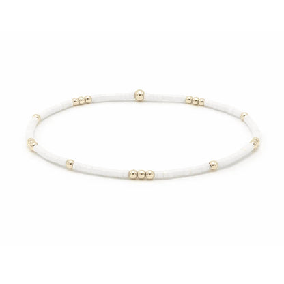 Newport - Cotton + Gold Waterproof Bracelet