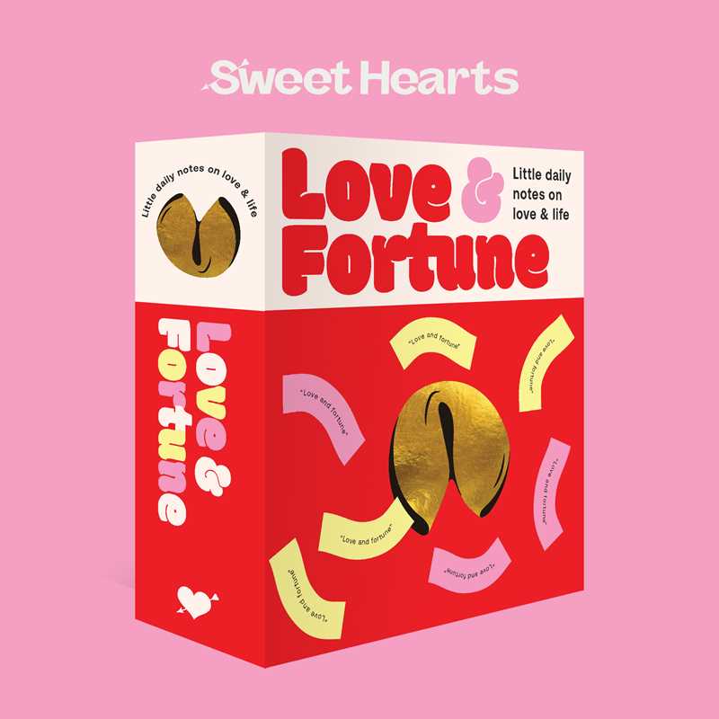 Fortune Cookies: Love & Fortune by Sweet  Hearts Press: Flashcards; 50 pages / English