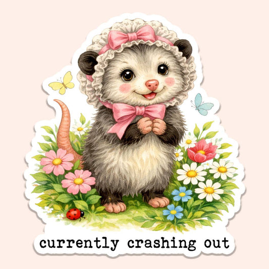 Crashing Out Sticker
