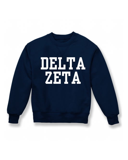 Varsity Sweatshirt - Delta Zeta