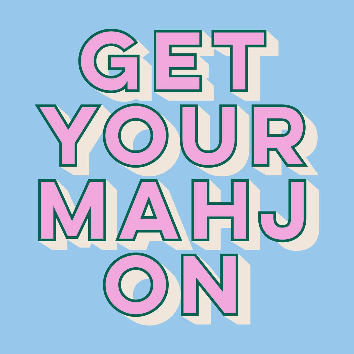 Mahjong Napkin - Get Your Mahj On