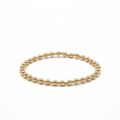 4mm+2mm+4mm Gold Filled Waterproof Dimension Bracelet: 6.5