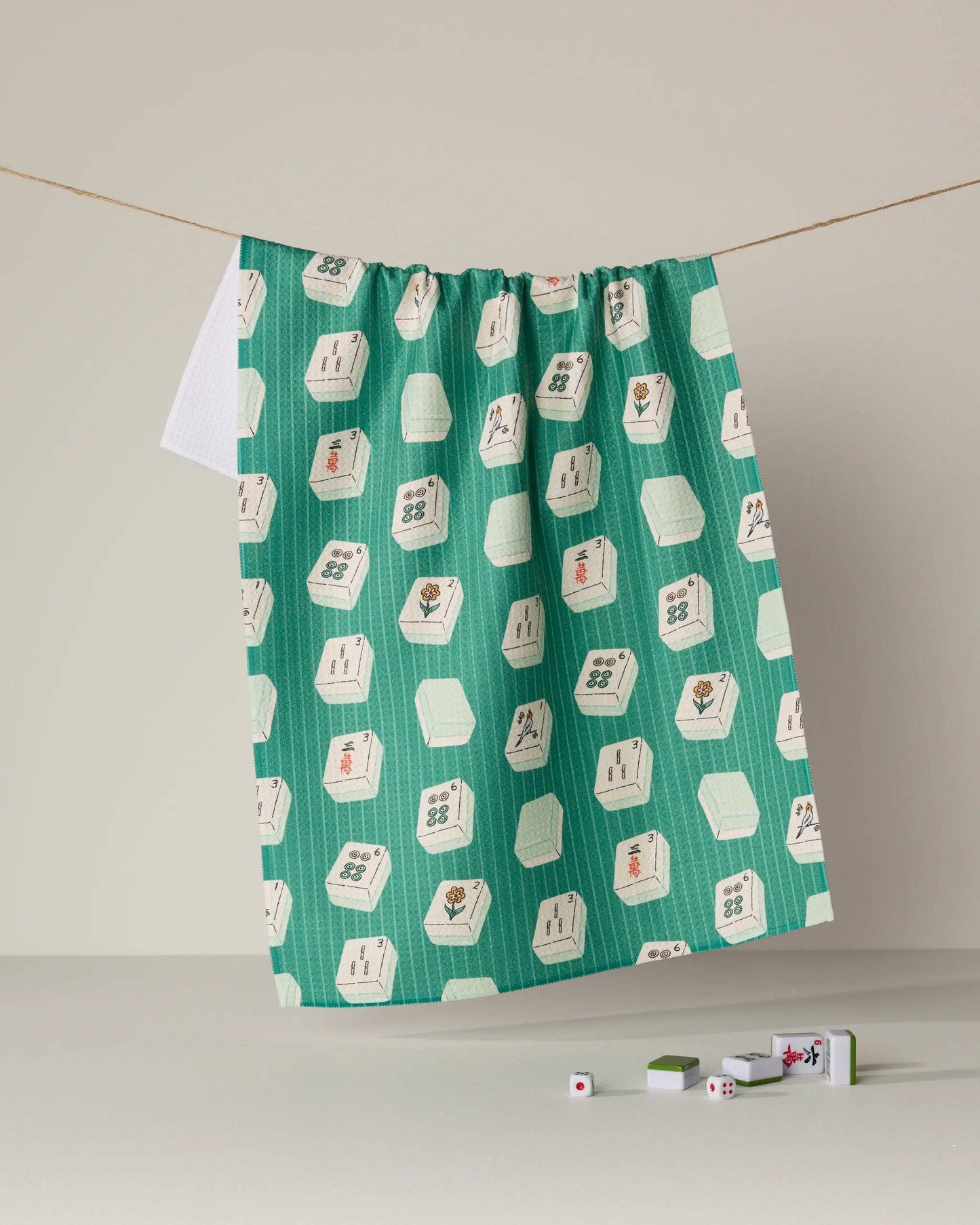Tile Flow Tea Towel - Mahjong