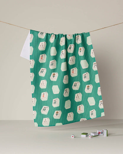 Tile Flow Tea Towel - Mahjong