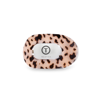TELETIES - Blonde Tortoise Small Flat Round Clip