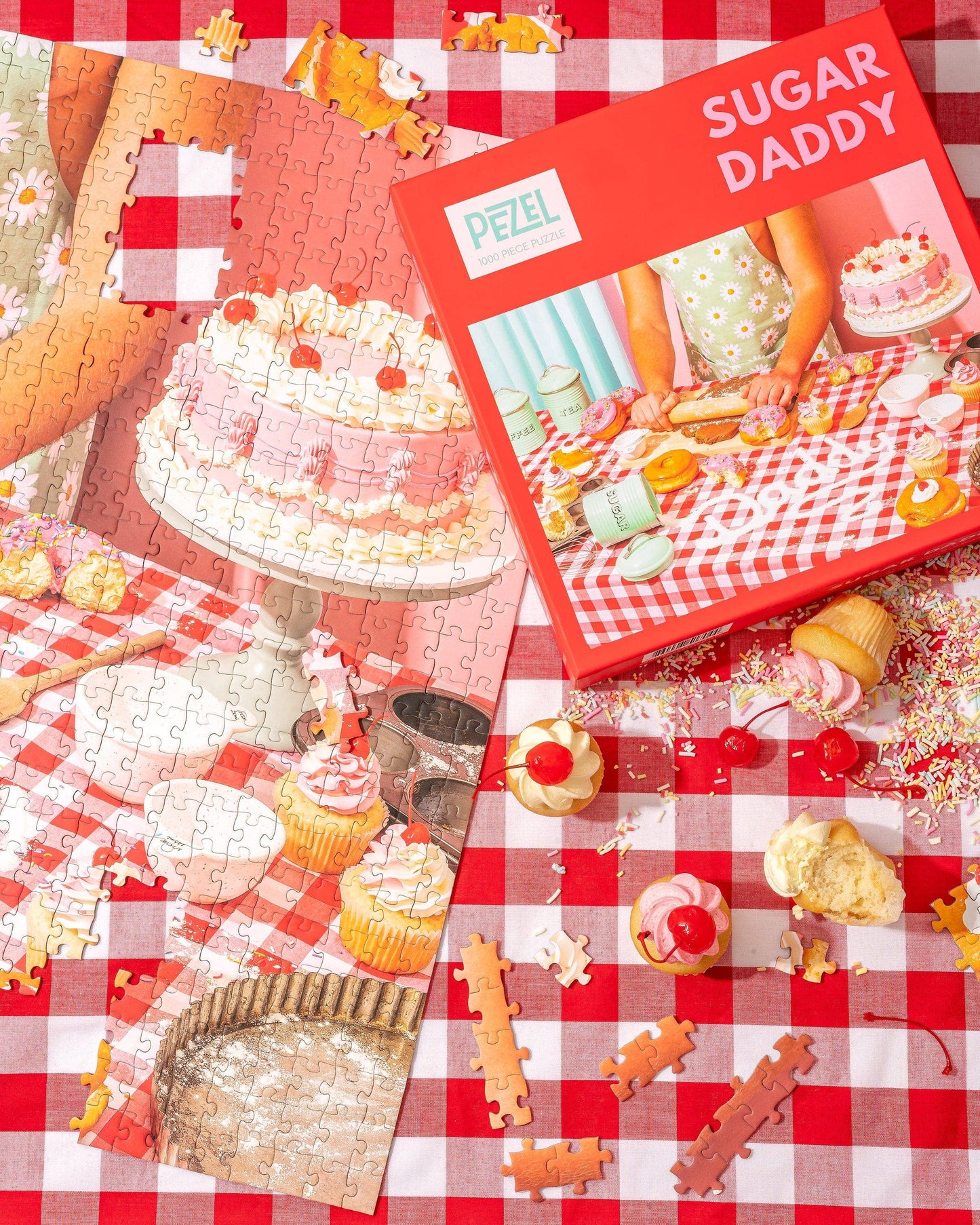 🍩 Sugar Daddy 🧁 | 1000 Piece Jigsaw Puzzle w/ Canvas Bag