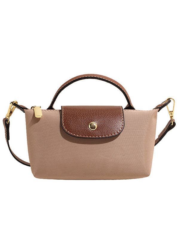 Longchamp Inspired Crossbody - Khaki