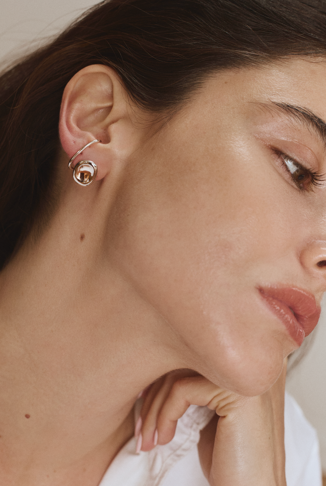 GISELLE STUDS: SILVER