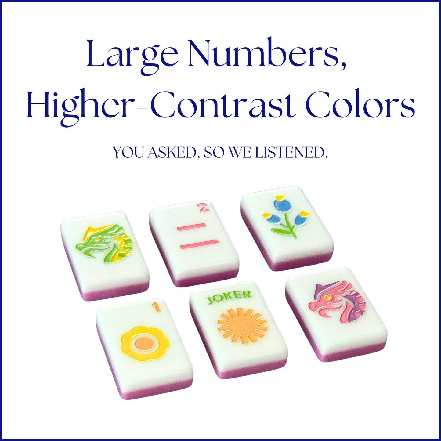 Luna Tiles - Heirloom Engraved Mahjong Tile Set - Modern
