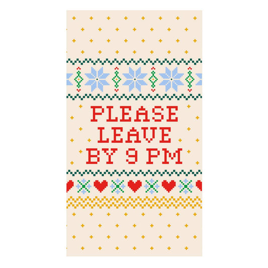 Leave By 9pm Guest Towels