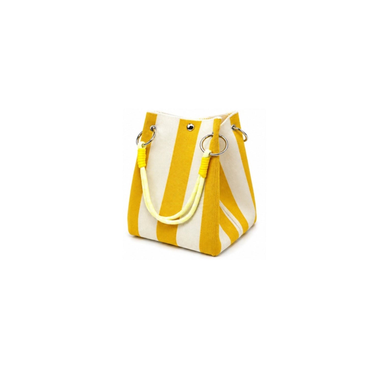 Boho Clutch - Yellow/White