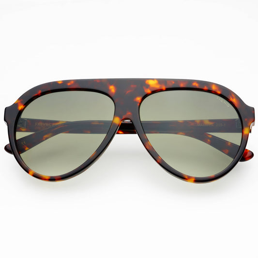 Maxwell Aviator Sunglasses: Tortoise