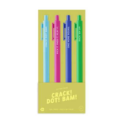 Crack! Dot! Bam! 4 Pack Jotters