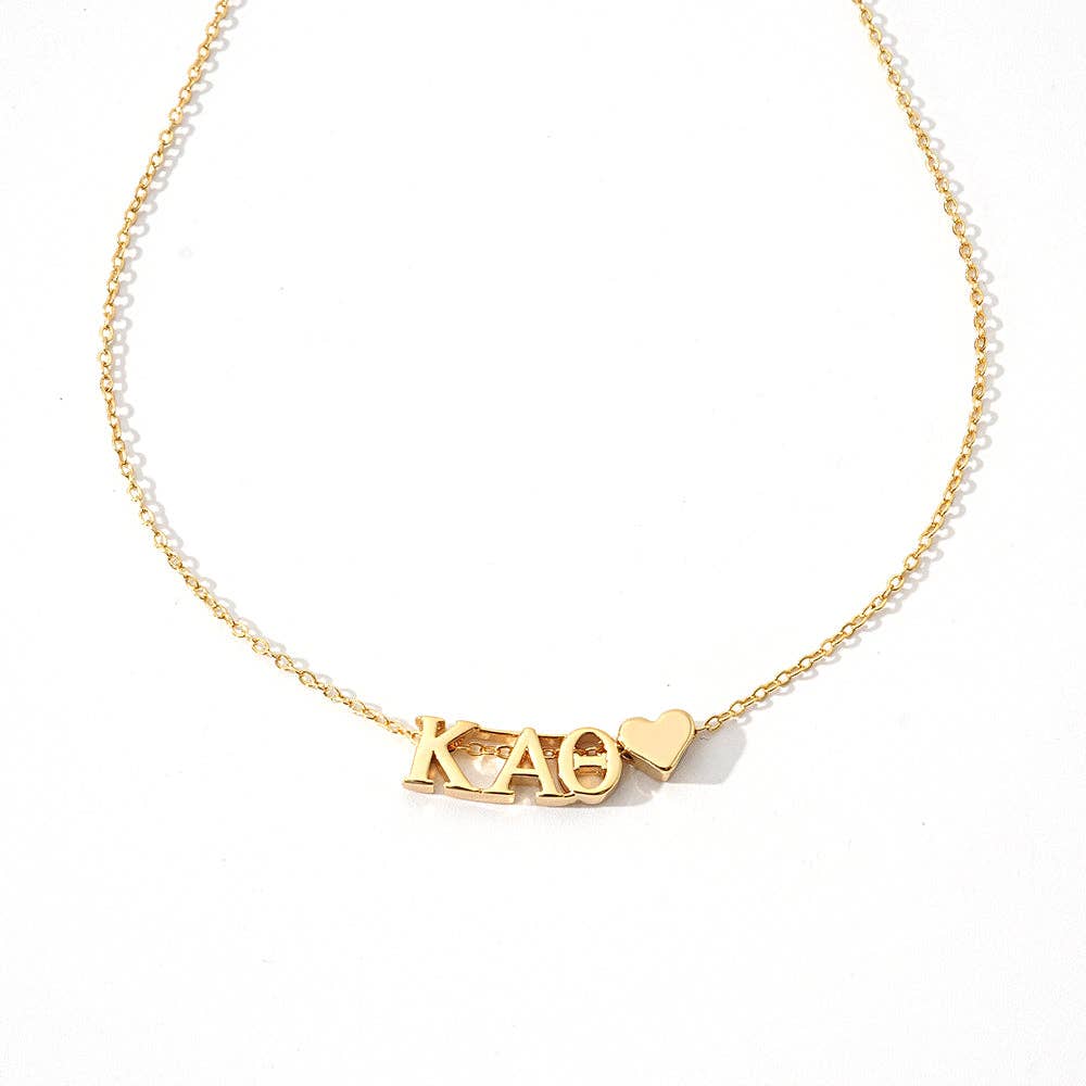 Theta Heart Necklace