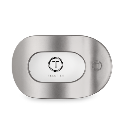 TELETIES - Round Flat Hair Clip | Large | Disco Daydream