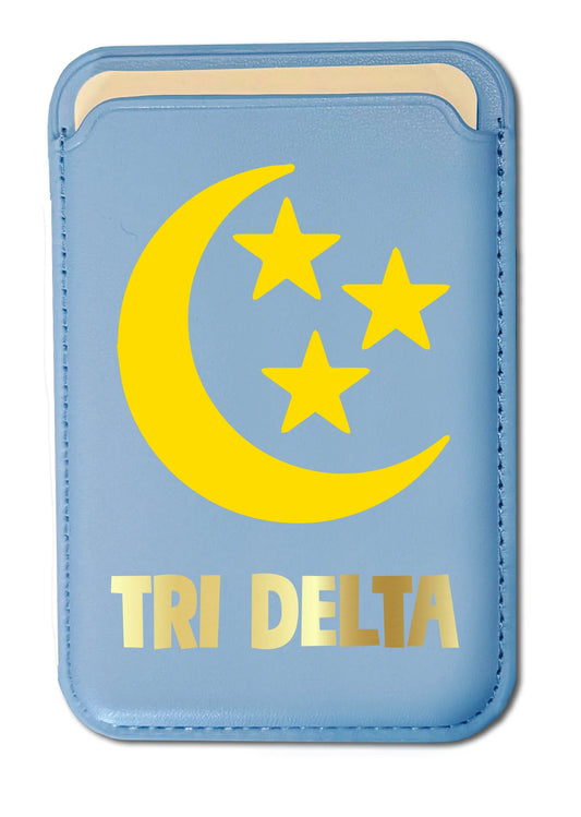 Tri Delta Mag Safe Cell Phone Wallet