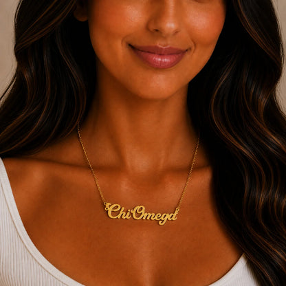 XO Retro Gold Necklace