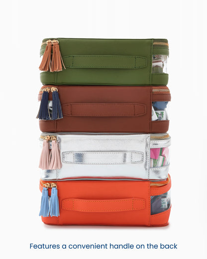 Mahjong Tile Storage Bag - Cognac