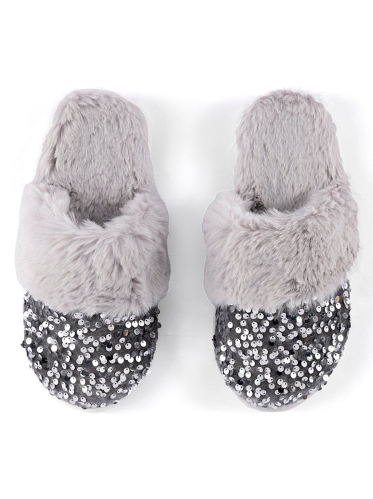 Fiesta Slippers - Silver
