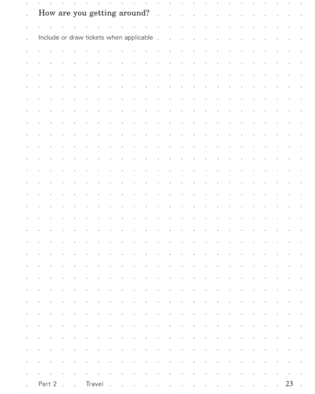 Off the Grid Travel Journal