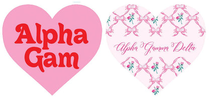 Phi Mu Heart Coaster