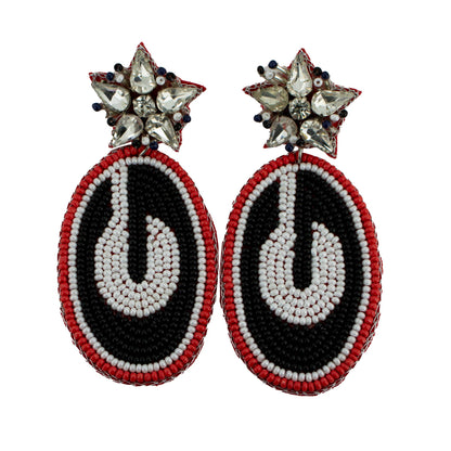 Carolina Rhinestone Beaded Earrings