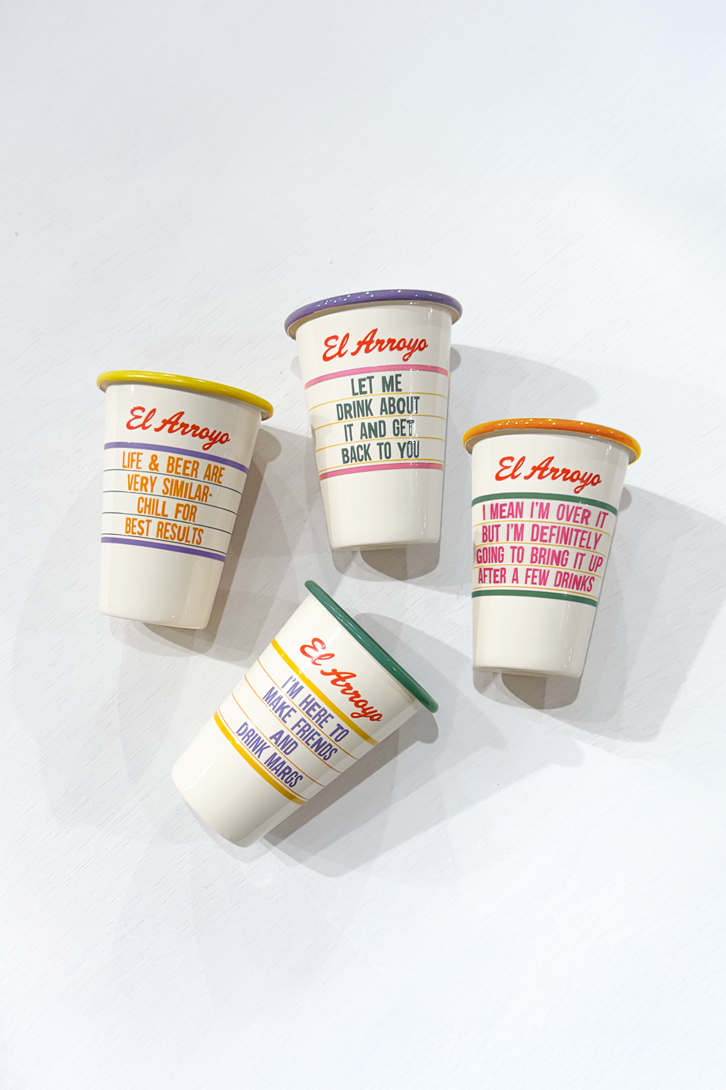 Enamel Marquee Cup - Over It
