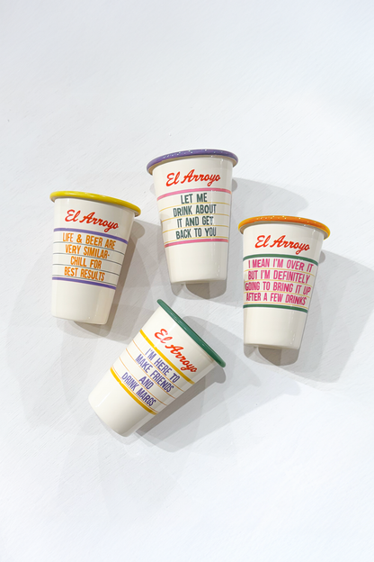 Enamel Marquee Cup - Over It