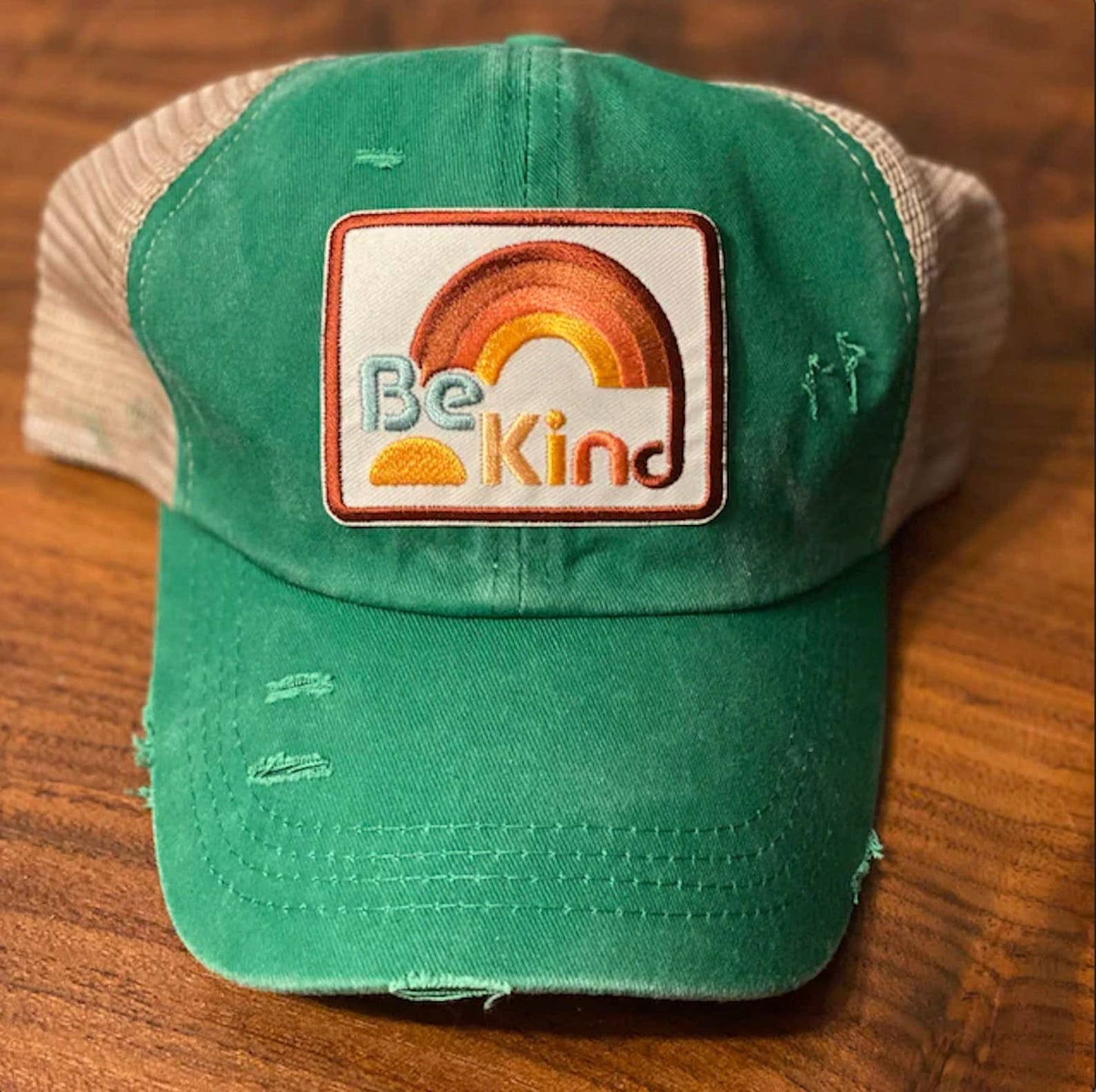 Be Kind Iron On Patch | Be Kind with Rainbow Iron-On Embroid