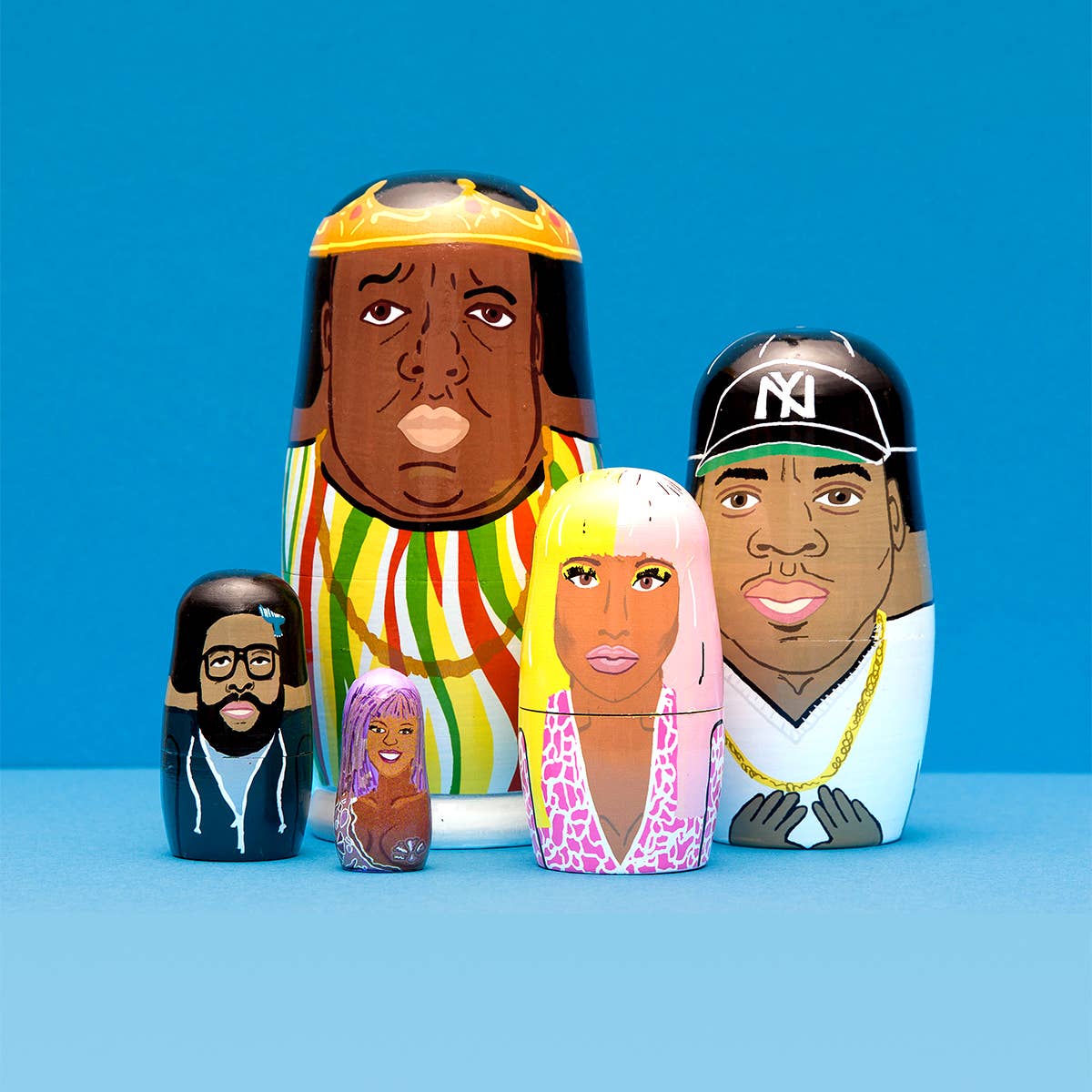 Coast Rappers Wooden Nesting Doll Sets
